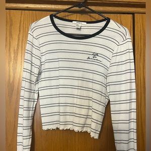 Forever 21; size medium; black and white striped